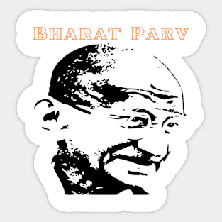 Bharat Parv - Mahatma Gandhi Sticker